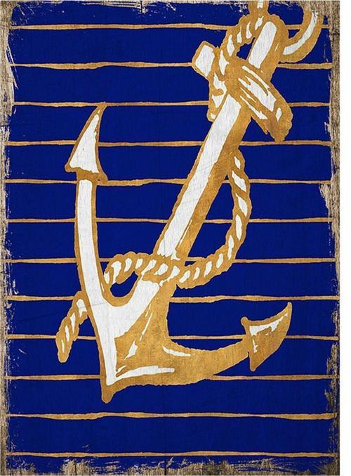 Gemici Çapası Art Mdf Poster