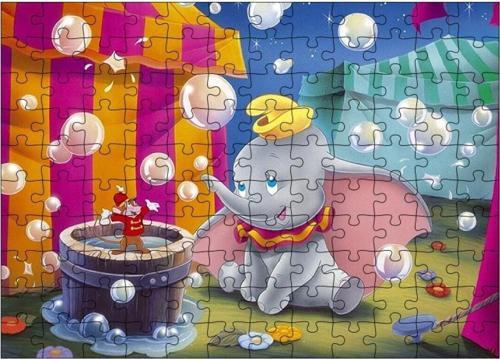 Ahşap Mdf Puzzle Yapboz Dumbo 120 Parça 25*35 Cm