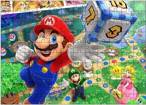 Ahşap Mdf Puzzle Yapboz Mario Bross 120 Parça 25*35 Cm