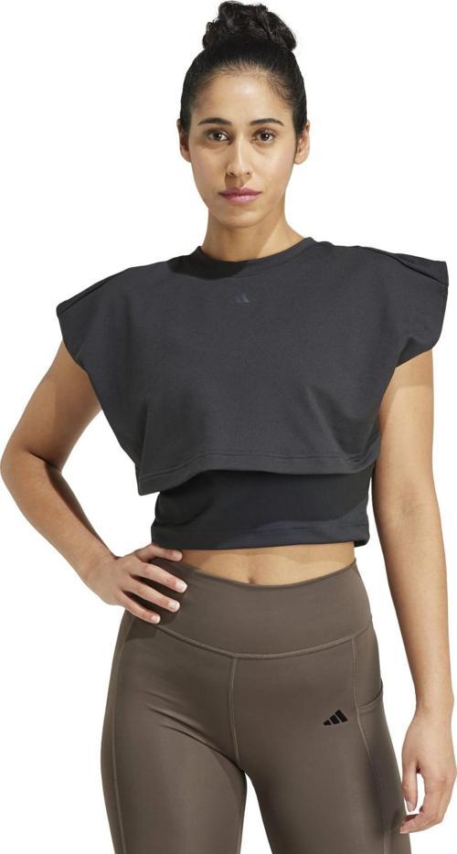 IW1496-K adidas Power Boxy Tk Kadın T-Shirt Siyah