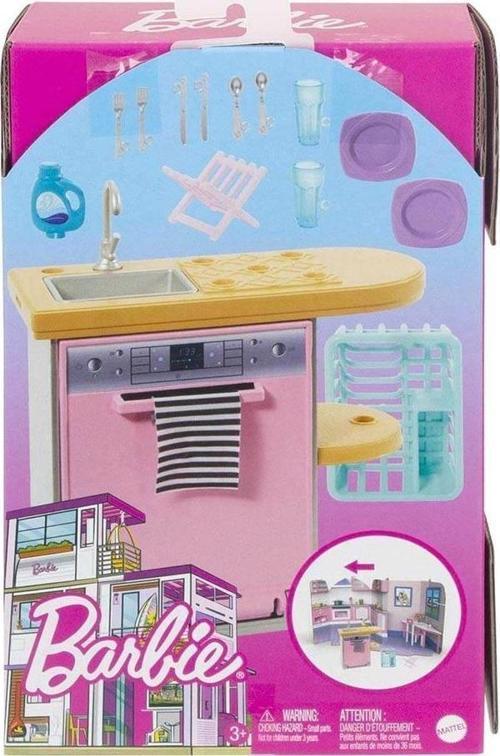 Barbie'nin Ev Dekorasyonu Oyun Setleri Mini Mutfak - HJV34