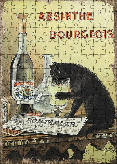 Ahşap Mdf Puzzle Yapboz Absinthe