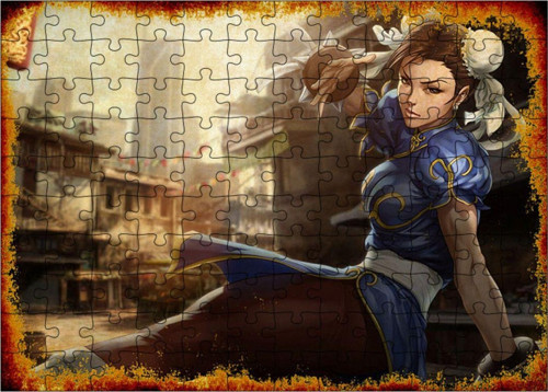 Ahşap Mdf Puzzle Yapboz Anime Girl 120 Parça 25*35 Cm