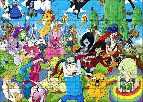 Ahşap Mdf Puzzle Yapboz Advanture Time 255 Parça 35*50 Cm