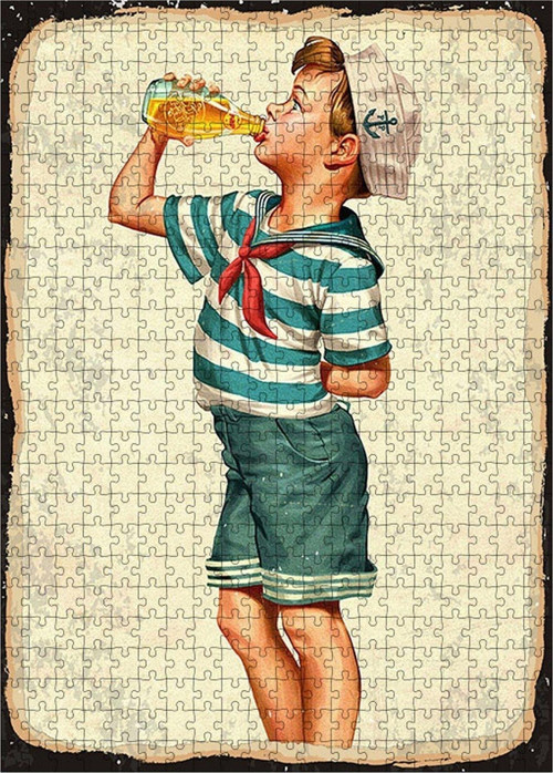 Ahşap Mdf Puzzle Yapboz Afacan Çocuk 500 Parça 50*70 Cm