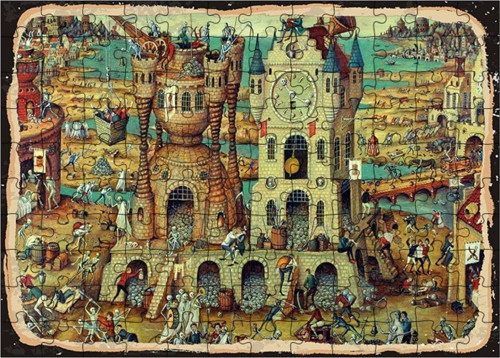 Ahşap Mdf Puzzle Yapboz Antik Şehirler 120 Parça 25*35 Cm