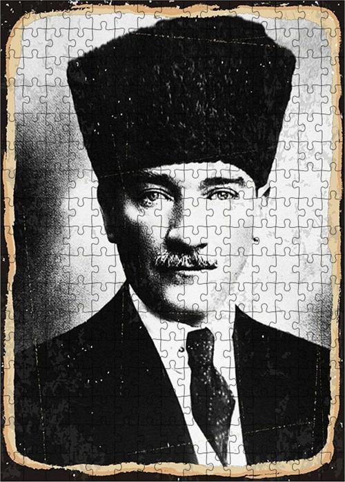 Ahşap Mdf Puzzle Yapboz Atatürk Fotoğrafı
