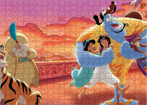 Ahşap Mdf Puzzle Yapboz Aladdin 500 Parça 50*70 Cm