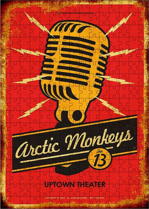 Ahşap Mdf Puzzle Yapboz Arctic Monkeys