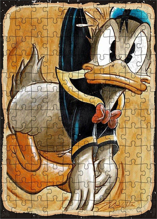 Ahşap Mdf Puzzle Yapboz Asılı Daffy Duck