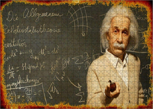 Ahşap Mdf Puzzle Yapboz Albert Einstein 500 Parça 50*70 Cm