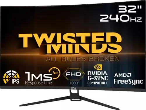 32 TM32RFA FHD 240 Hz 1MS HDMI DP FREESYNC/GSYNC RGB Kavisli Gaming Mönitör