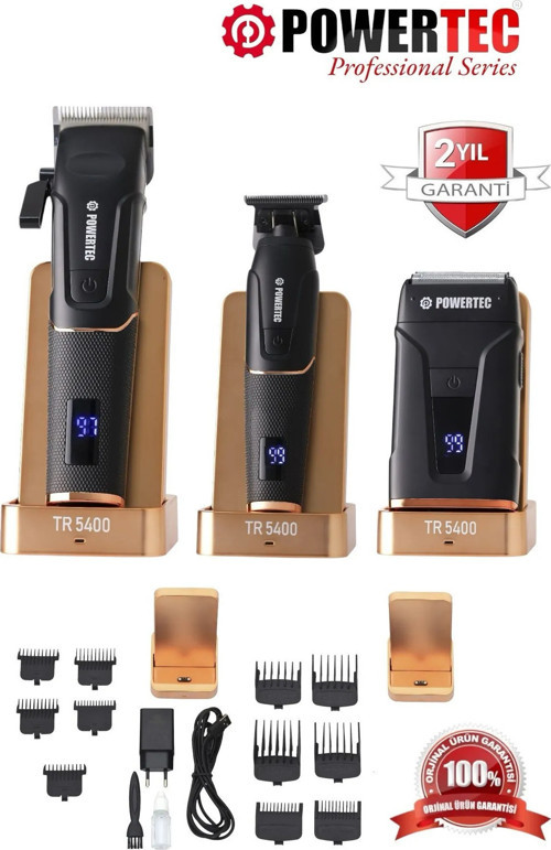 TR-5400 Saç-Sakal-Vücut-Ense-Günlük Tıraş Makinesi Seti