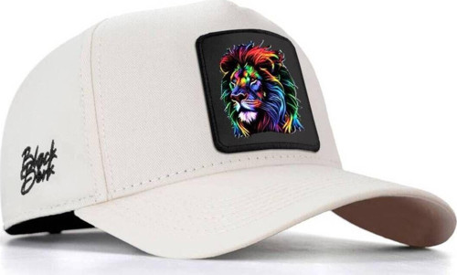 V1 Baseball Aslan - 7 Kod Logolu Unisex Bej Şapka (Cap)