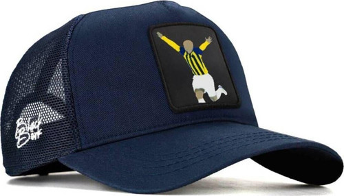 V1 Trucker Futbolcu - 4 Kod Logolu Unisex Lacivert Şapka (Cap)