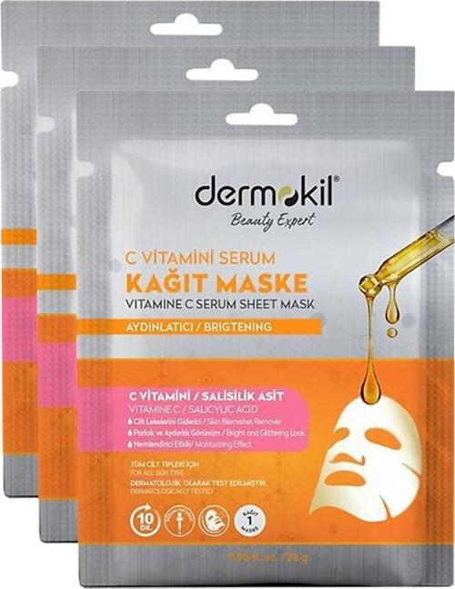 C Vitamini Serum Kağıt Maske 23 Gr X 3 Adet