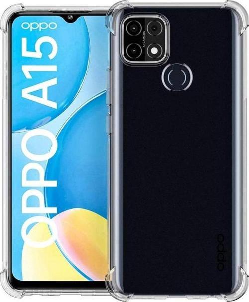 Oppo A15 Kılıf Köşeleri Anti Şok Özellikli Olex Tpu Silikon Kapak