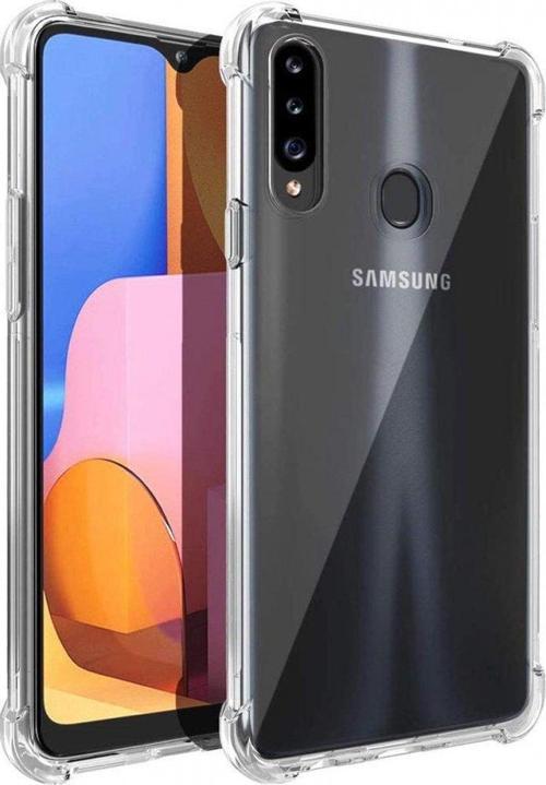 Samsung Galaxy A20S Kılıf Köşeleri Anti Şok Özellikli Olex Tpu Silikon Kapak