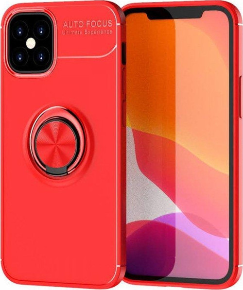 Apple iPhone 12 Mini Kılıf Yatay ve Dikey Stand Özellikli içi Petekli Yüzüklü Silikon Range Kapak