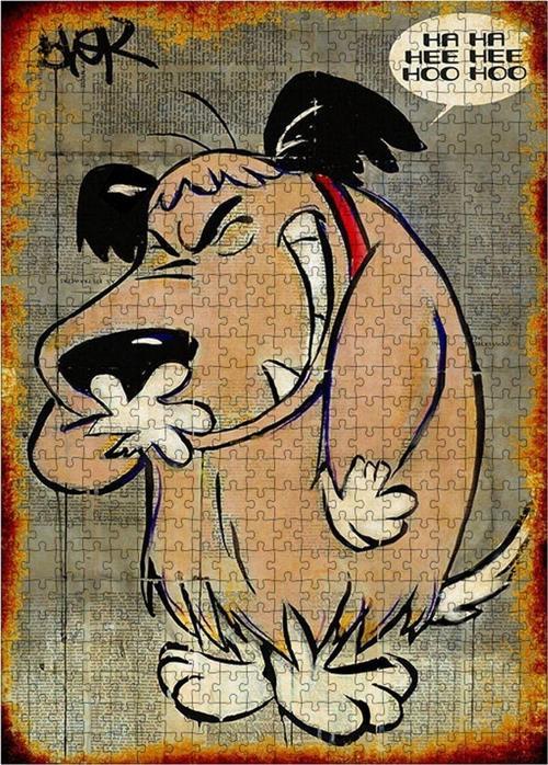 Ahşap Mdf Puzzle Yapboz Ha Ha Değerli Köpek 500 Parça 50*70 Cm