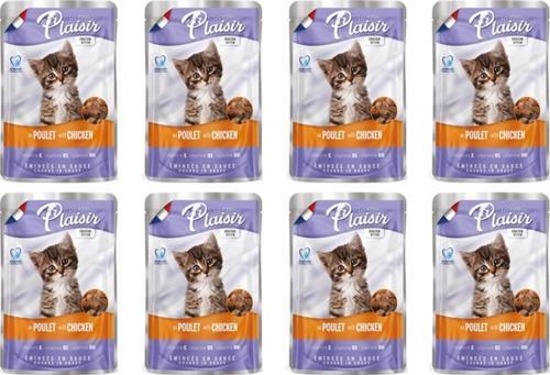 100Gr Pouch Kitten with Chicken Tavuk Etli 8Adet Yavru Kedi Maması