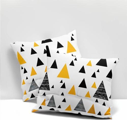 Yastık Kılıfı 50x70 cm  Siyah Sarı