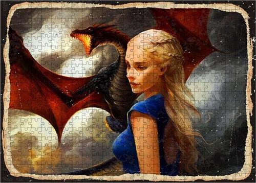 Ahşap Mdf Puzzle Yapboz Khaleesi 500 Parça 50*70 Cm