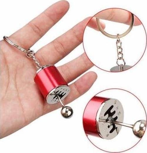 Anahtarlık Bronz Metal Kırmızı Vites Topuz Tipi