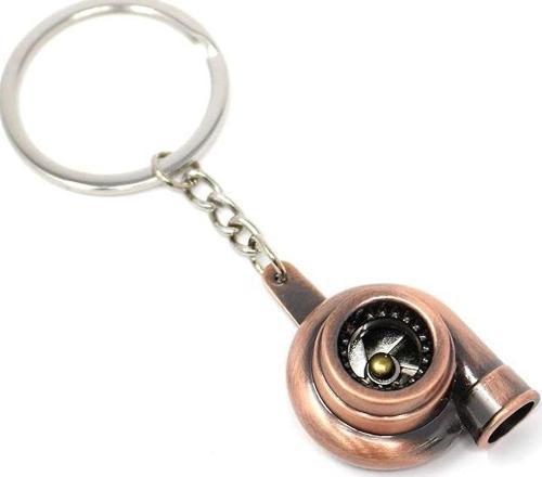 Anahtarlık Bronz Metal Turbo 