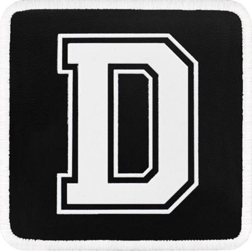 V1 D Harf - 2Sb Kod Logolu Unisex Siyah-Beyaz Bench (Patch)