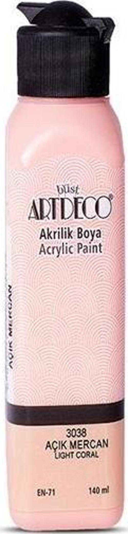 Akrilik Boya 140 ML Açık Mercan 070R-3038
