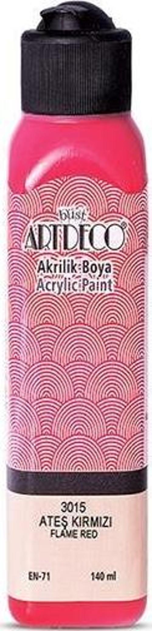 Akrilik Boya 140 ML Ateş Kırmızı 070R-3015