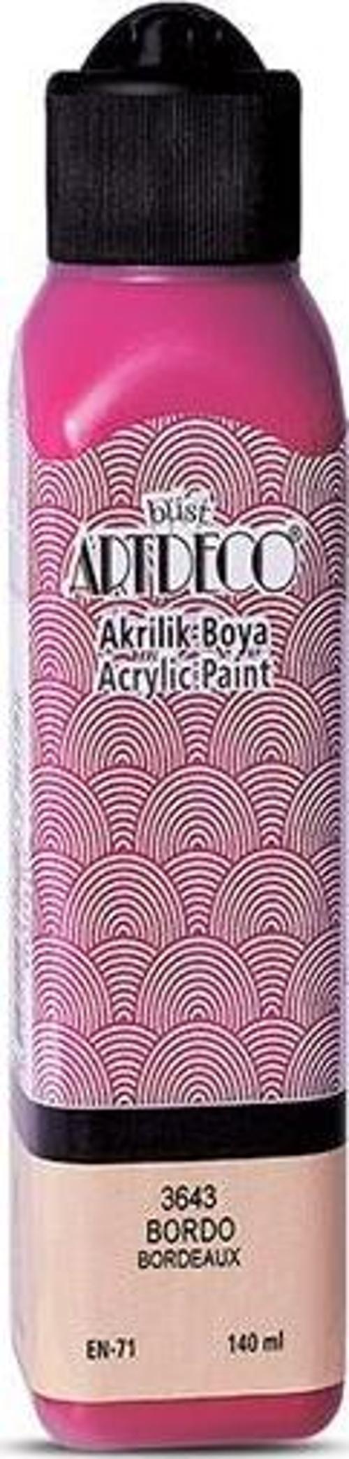 Akrilik Boya 140 ML Bordo 070R-3643