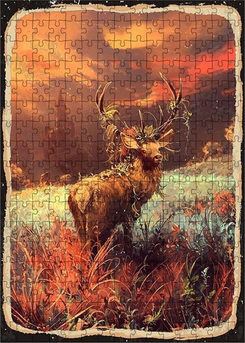 Ahşap Mdf Puzzle Yapboz Yaban Geyiği