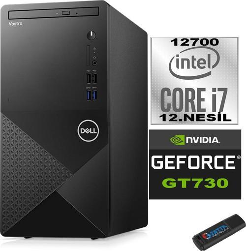 Vostro 3910 mt Intel Core I7 12700 16GB 256GB SSD Ubuntu Nvidia GT730-4GB Masaüstü Bilgisayar N3910GT730U06 + Zetta USB Bellek