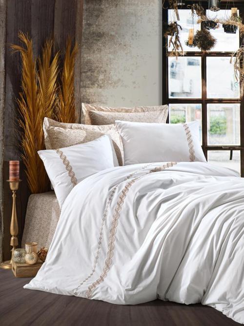 Majestic Çift Kişilik Nevresim Takımı Ines Bej