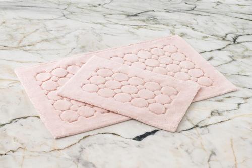 Pamuklu Paspas Seti Pattern Pudra 60x100+40x60