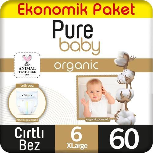 Organik Bebek Bezi Ekonomik Paket 6 Beden 60 Adet