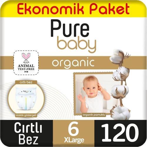 Organik Bebek Bezi Ekonomik Paket 6 Beden 60x2 120 Adet