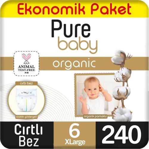 Organik Bebek Bezi Ekonomik Paket 6 Beden 60x4 240 Adet