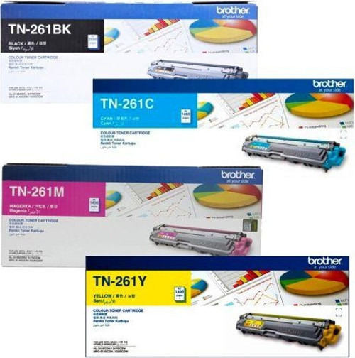 TN-261 HL-3170CDW 4 Renk Orjinal Toner Seti