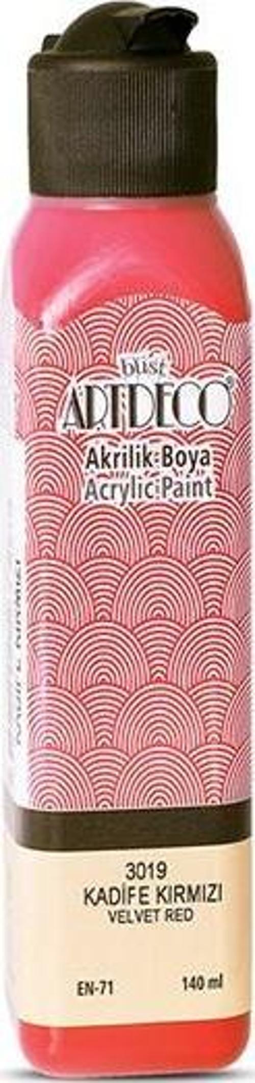 Akrilik Boya 140 ML Kadife Kırmızı 070R-3019