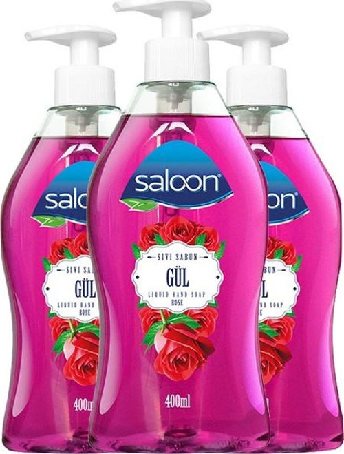Sıvı Sabun 400 ml Gül x 3'lü Paket_Gül Kokulu