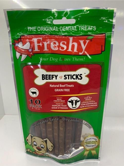 Beefy Stıcks Tahılsız Sığır Etinden Köpek Ödül Maması 10Adet 100Gr