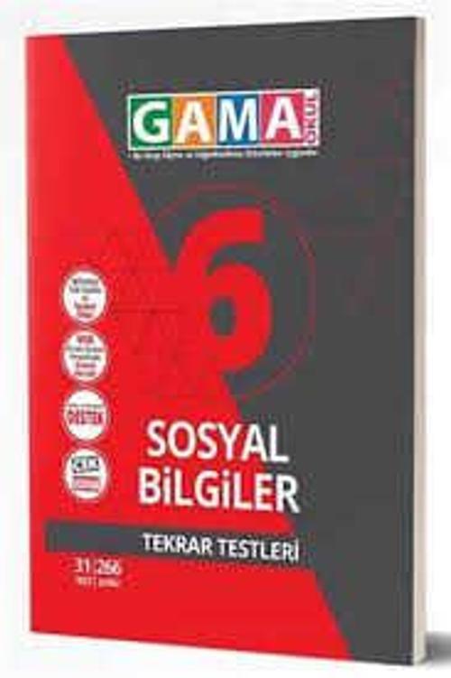 Gama Yayınları 6. Sınıf Orjin Sosyal Bilgiler Tekrar Testleri