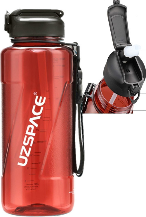 Pipetli Mega Boy 1500Ml Tritan Su Matarası