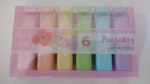 Cs-H822 Pastel Renkler Fosforlu Kalem 6 Lı