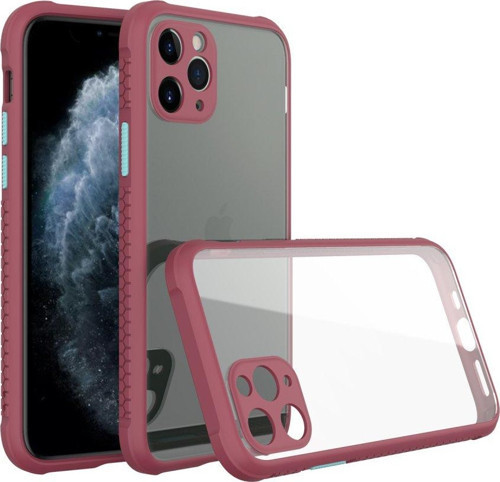 Apple iPhone 11 Pro Max Kılıf Köşeler Airbag Özellikli Arkası Sert p.c Kenarı Silikon Miami Kapak