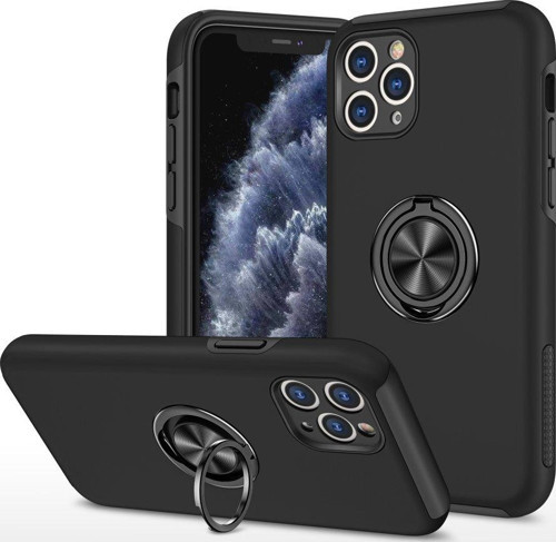 Apple iPhone 11 Pro Max Kılıf Soft Tasarım Elit Yüzüklü Lüx Kapak