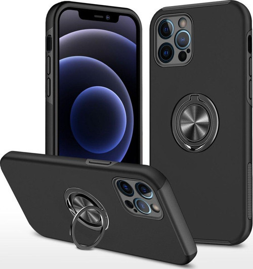 Apple iPhone 12 Pro Max Kılıf Soft Tasarım Elit Yüzüklü Lüx Kapak